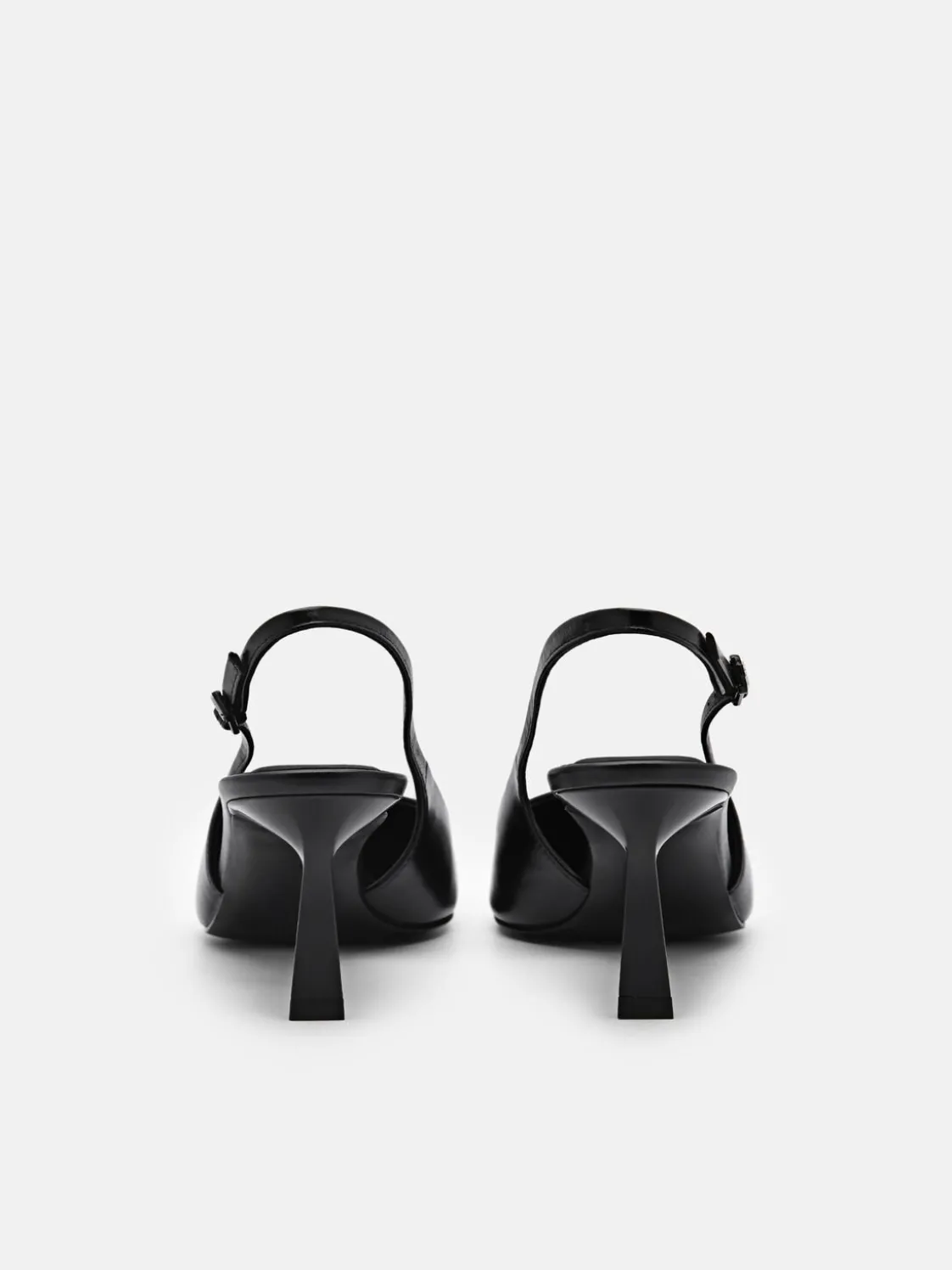 PEDRO Studio Leather Slingback Pumps - Black