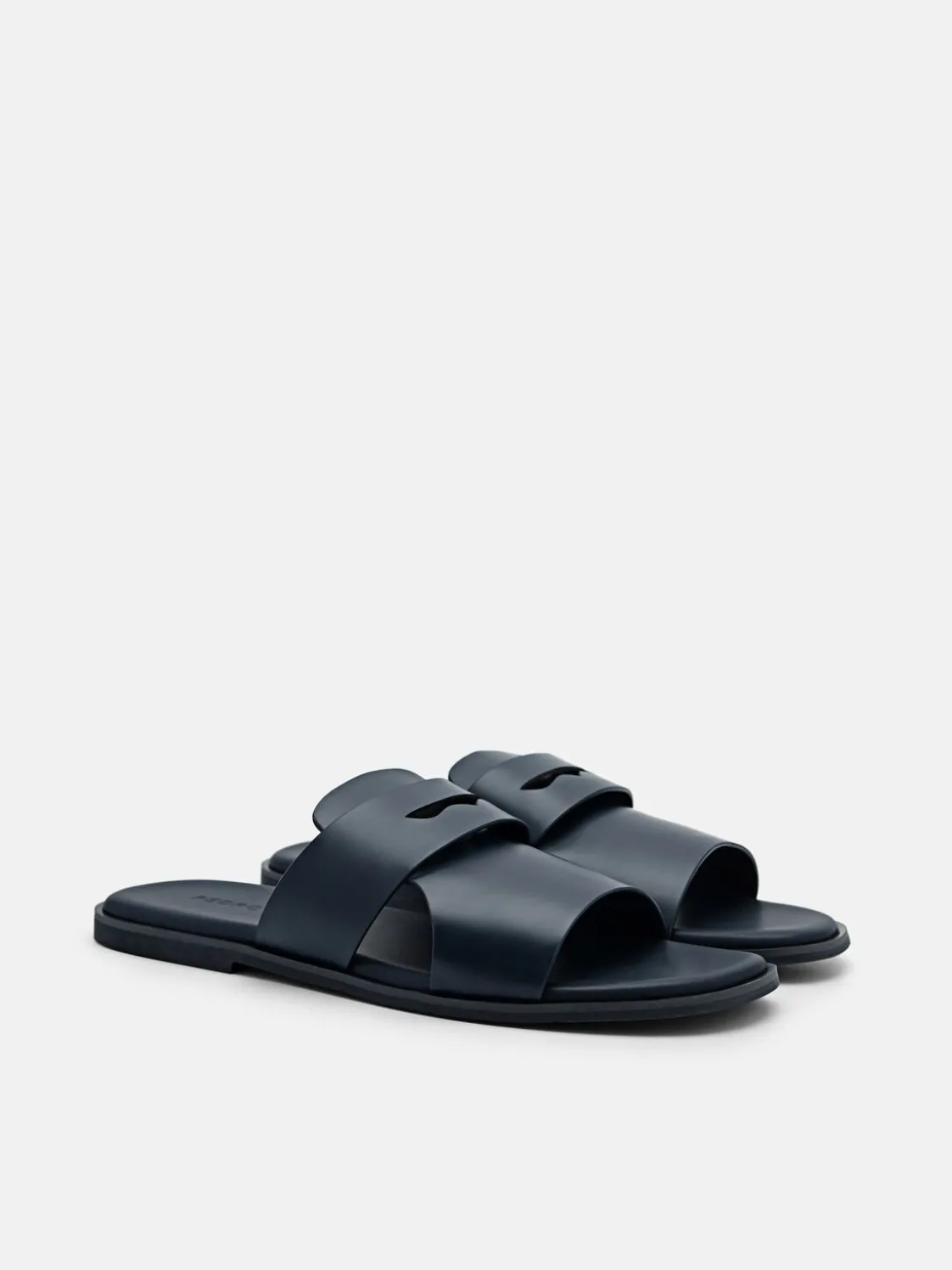 Penny Strap Slide Sandals - Navy