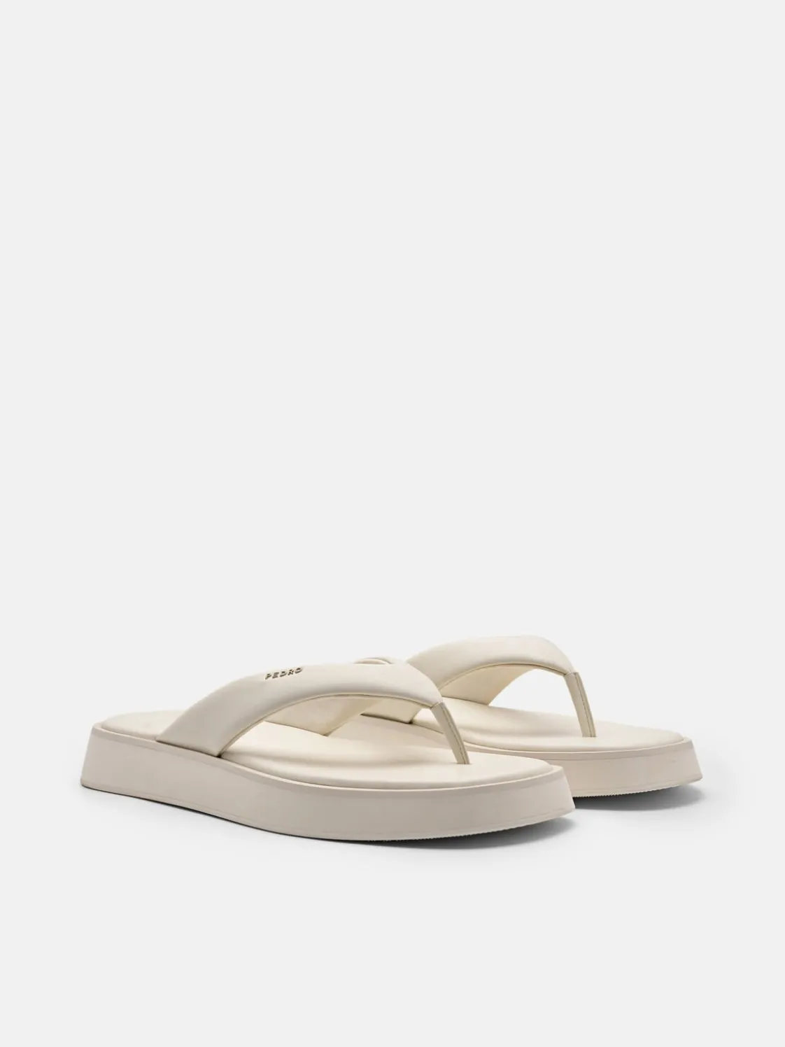 Platform Thong Sandals - Chalk