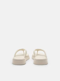 Platform Thong Sandals - Chalk