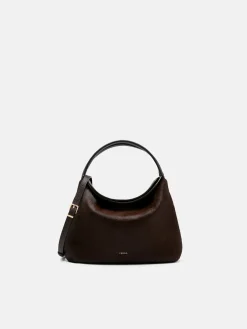 Ponyhair Hobo Bag - Dark Brown