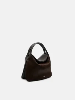 Ponyhair Hobo Bag - Dark Brown