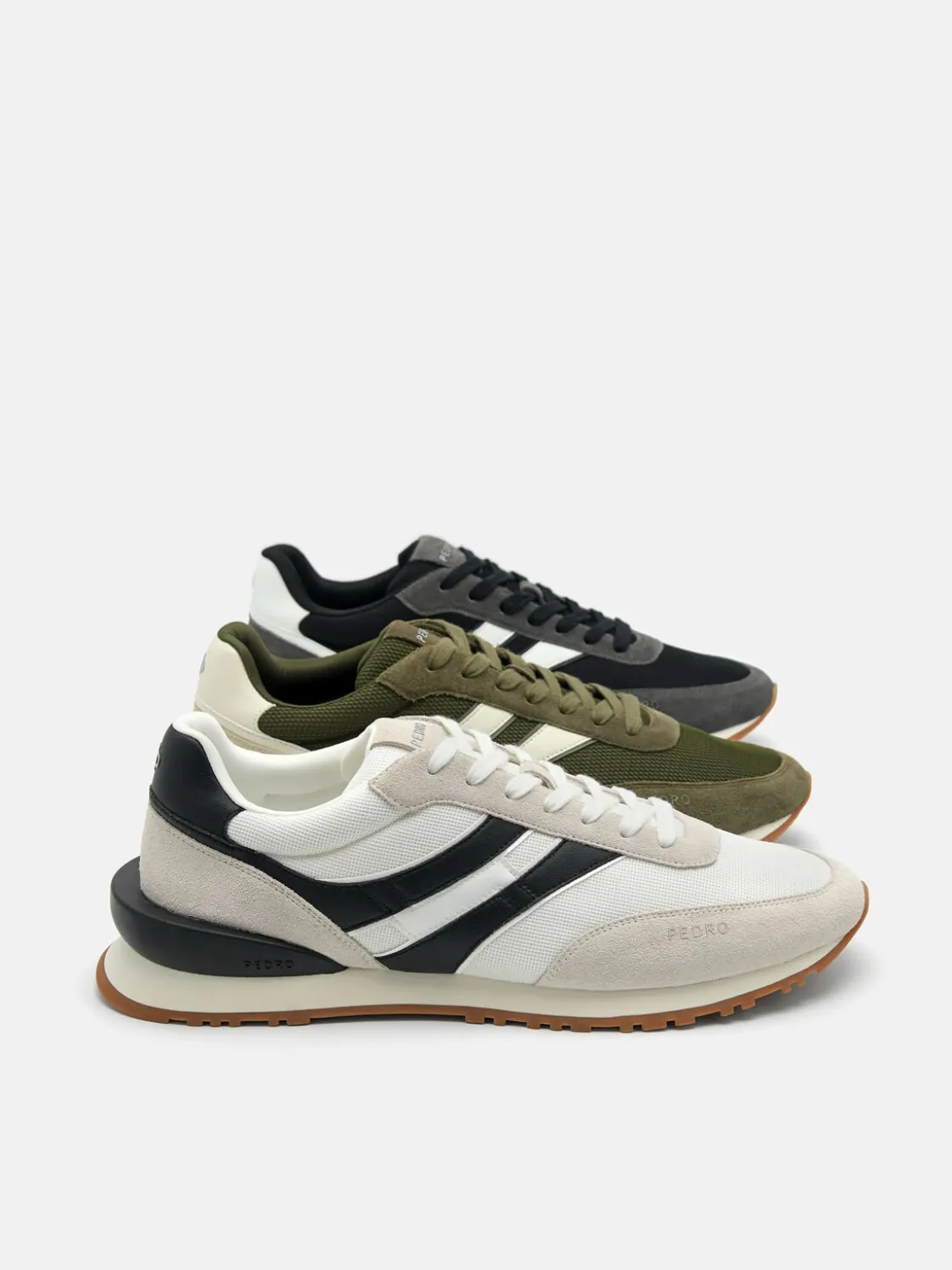 Powell Suede Sneakers - Light Grey