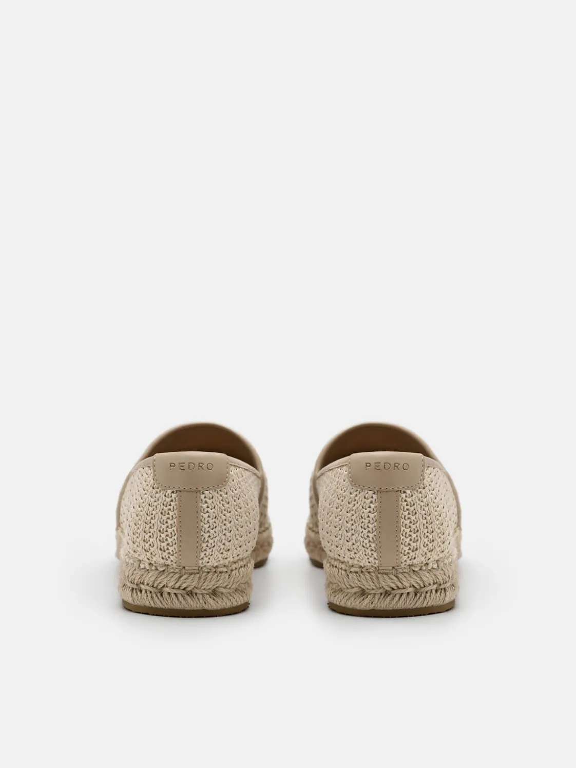 Raffia Loafers - Nude Raffia