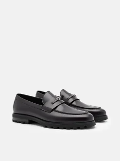 Renly Leather Loafers - Mahogany