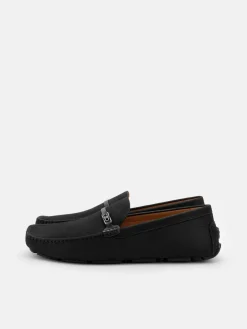 Renly Nubuck Driving Shoes - Black