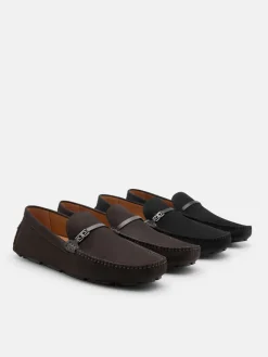 Renly Nubuck Driving Shoes - Black