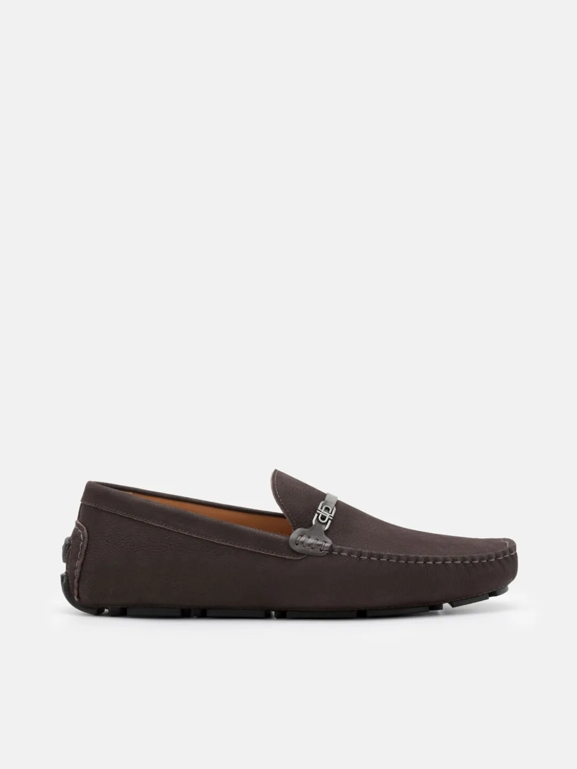 Renly Nubuck Driving Shoes - Dark Brown