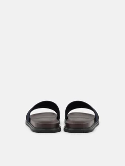 Renly Slide Sandals - Navy Denim
