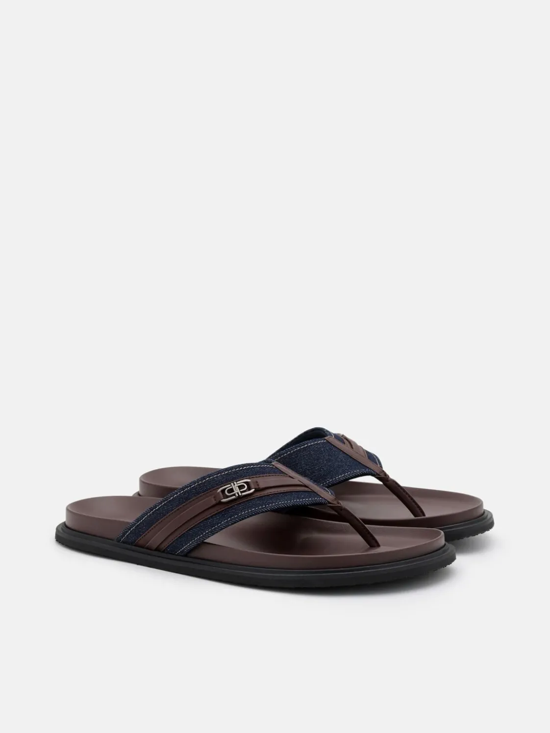 Renly Thong Sandals - Navy Denim