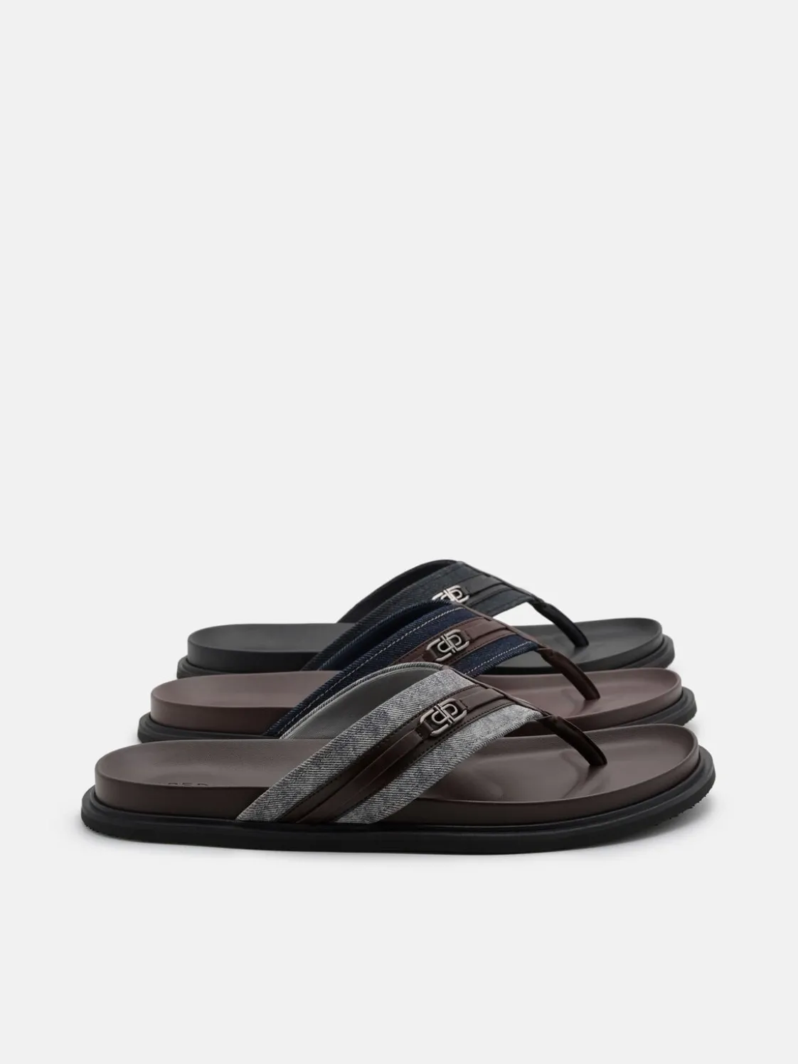 Renly Thong Sandals - Navy Denim