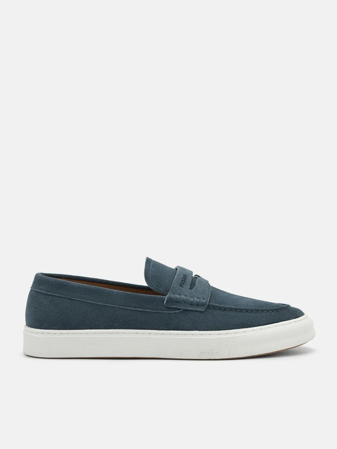 Ridge Suede Slip-On Sneakers - Blue