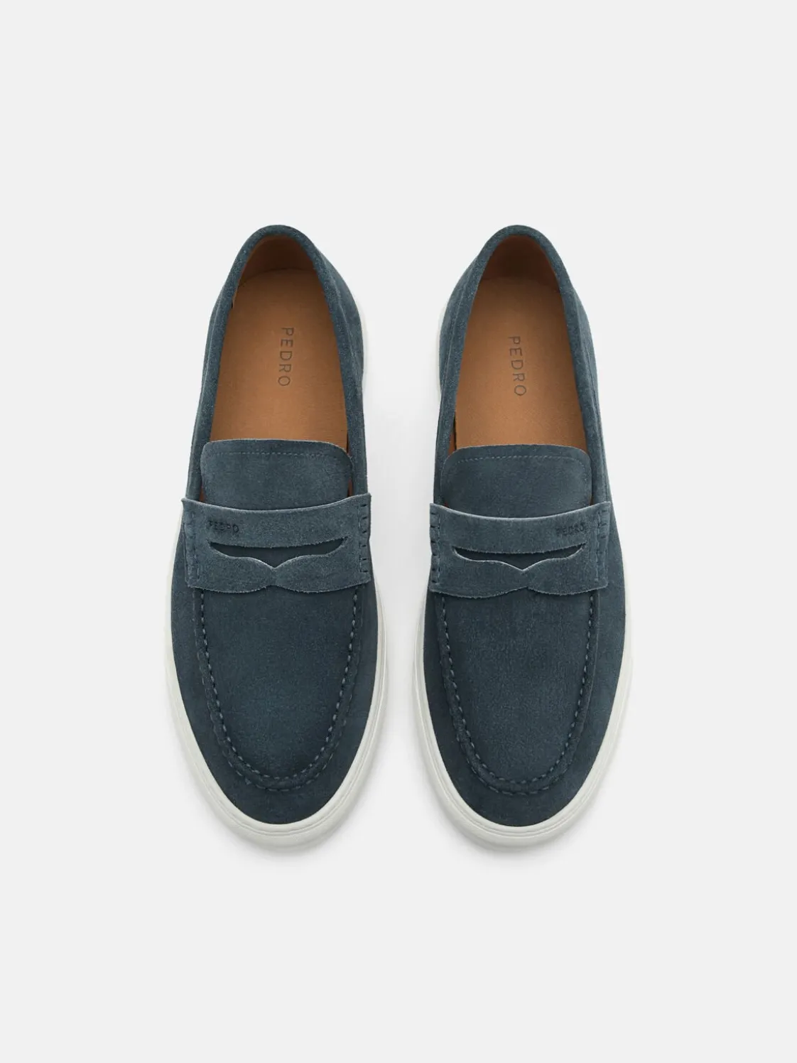 Ridge Suede Slip-On Sneakers - Blue