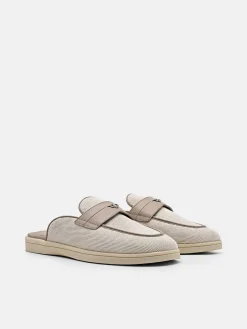 Roam Mules - Light Taupe Canvas