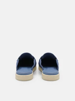 Roam Mules - Slate Blue Suede