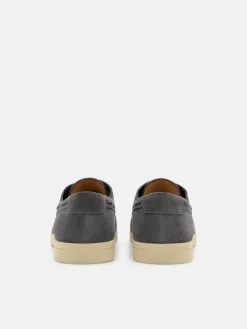 Roam Suede Boat Shoes - Grey