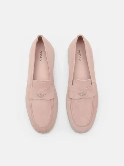Roam Suede Driving Shoes - Nude