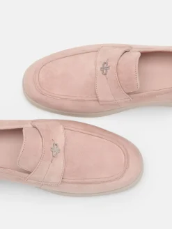 Roam Suede Driving Shoes - Nude