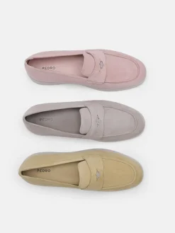 Roam Suede Driving Shoes - Nude