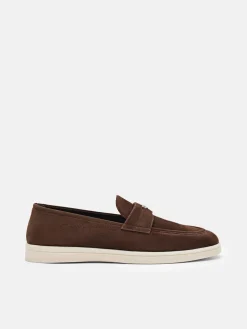 Roam Suede Driving Shoes - Dark Brown