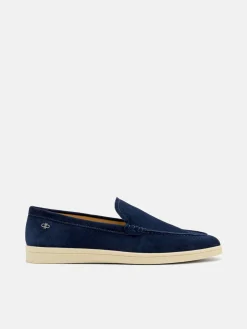 Roam Suede Loafers - Navy Suede