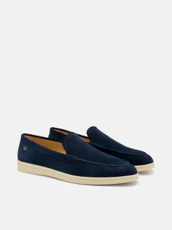 Roam Suede Loafers - Navy Suede