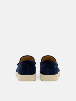 Roam Suede Loafers - Navy Suede