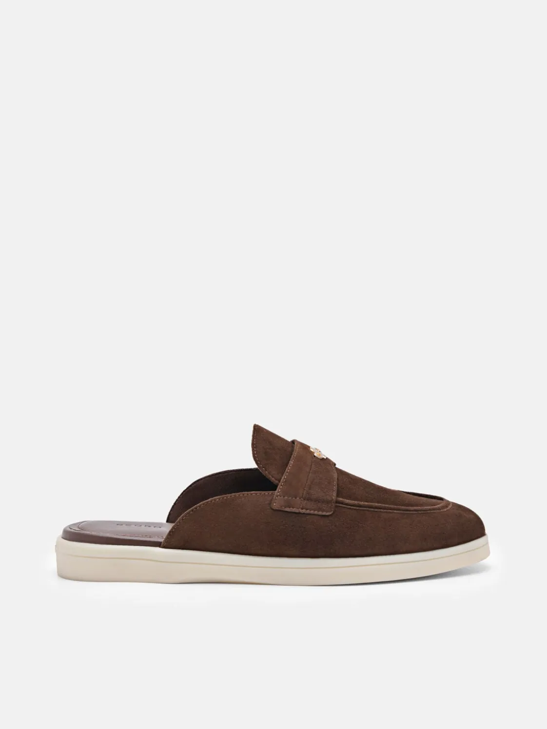 Roam Suede Mules - Dark Brown