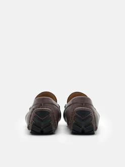 Robert Leather Driving Shoes - Dark Brown