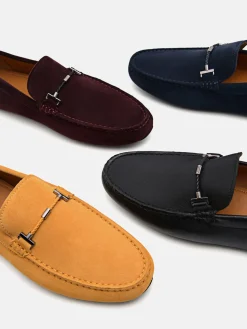 Robert Leather Driving Shoes - Dark Brown
