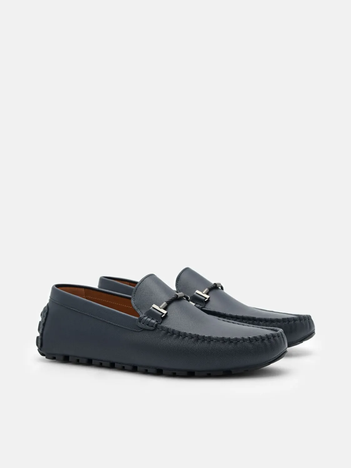 Robert Leather Driving Shoes - Navy