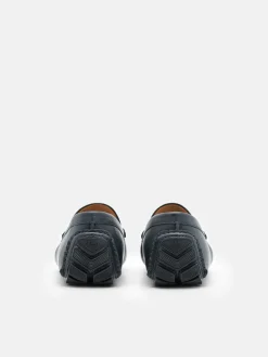 Robert Leather Driving Shoes - Navy