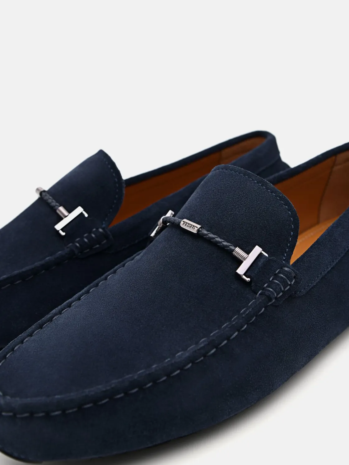 Robert Leather Driving Shoes - Navy