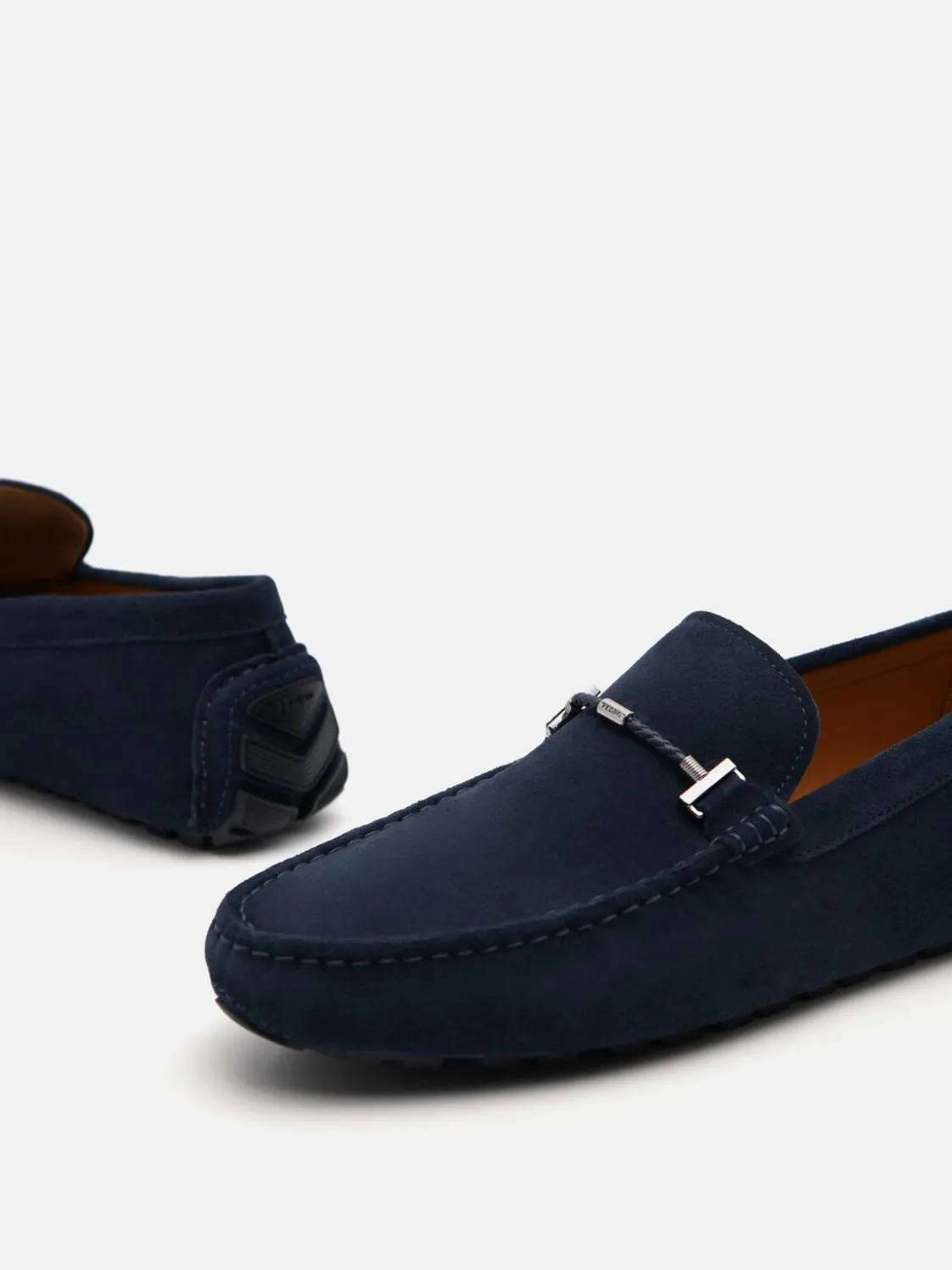 Robert Leather Driving Shoes - Navy