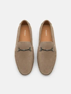 Robert Leather Driving Shoes - Dark Taupe