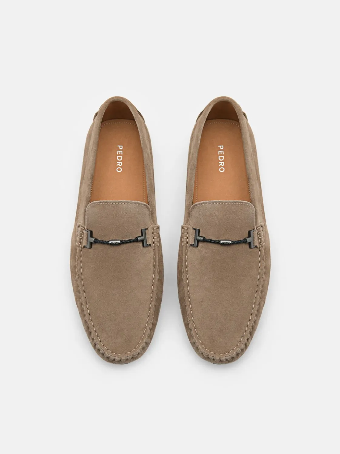 Robert Leather Driving Shoes - Dark Taupe