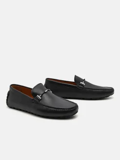 Robert Leather Driving Shoes - Black