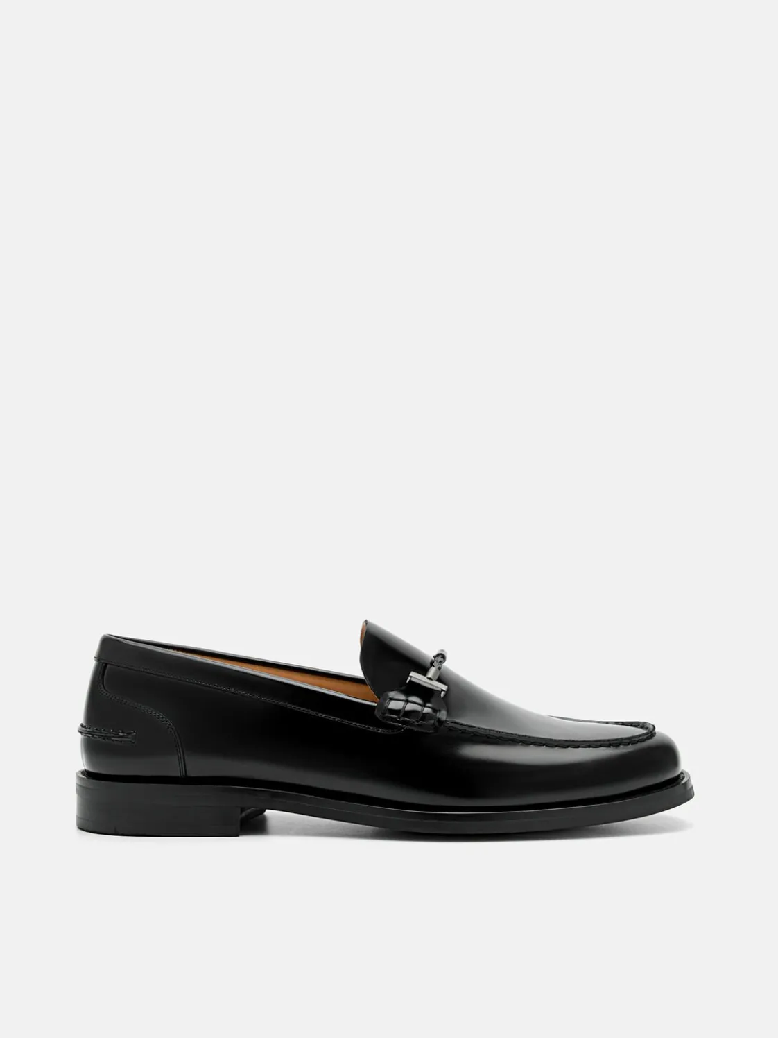 Robert Leather Horsebit Loafers - Black