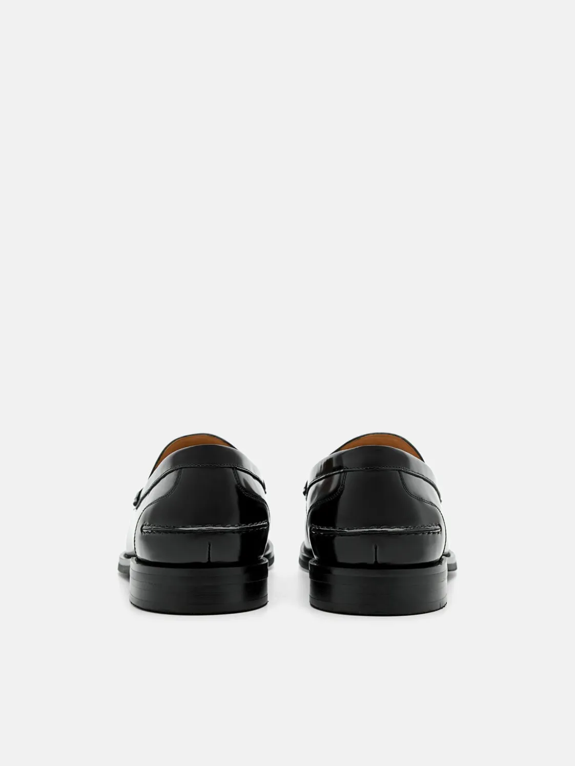 Robert Leather Horsebit Loafers - Black