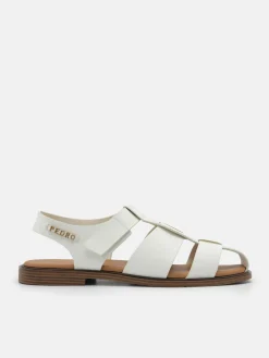 Roman Backstrap Sandals - Chalk