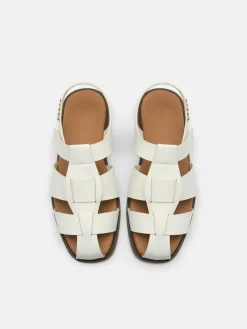 Roman Backstrap Sandals - Chalk