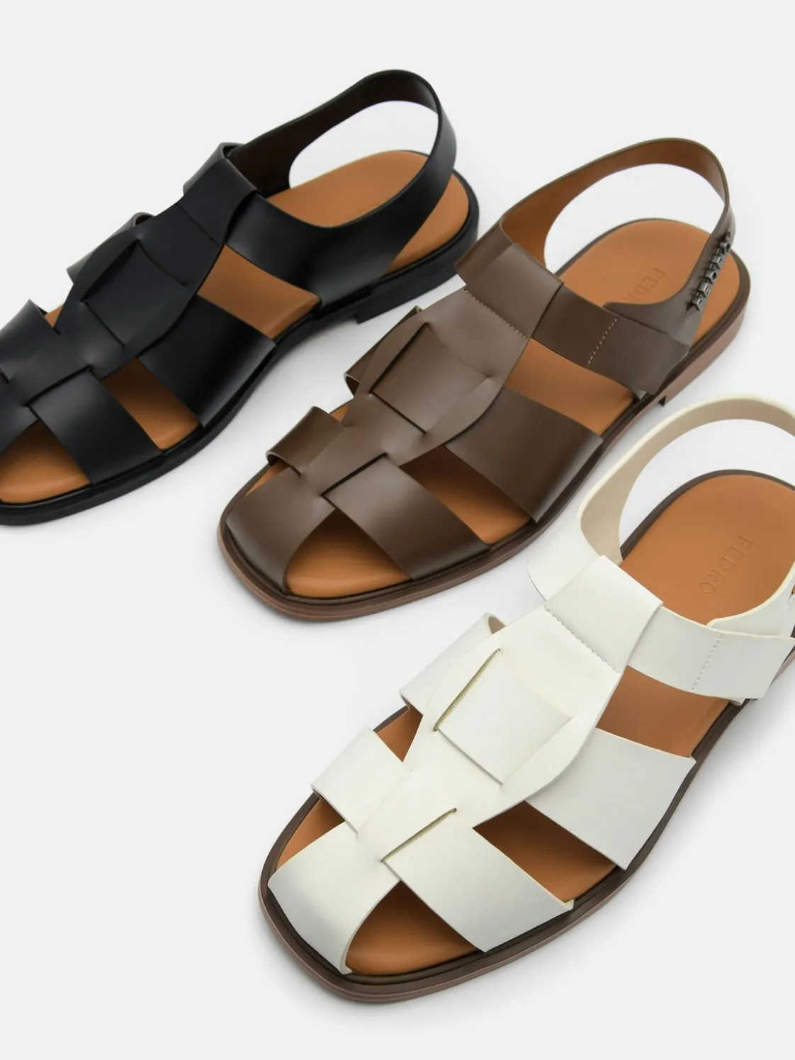 Roman Backstrap Sandals - Chalk