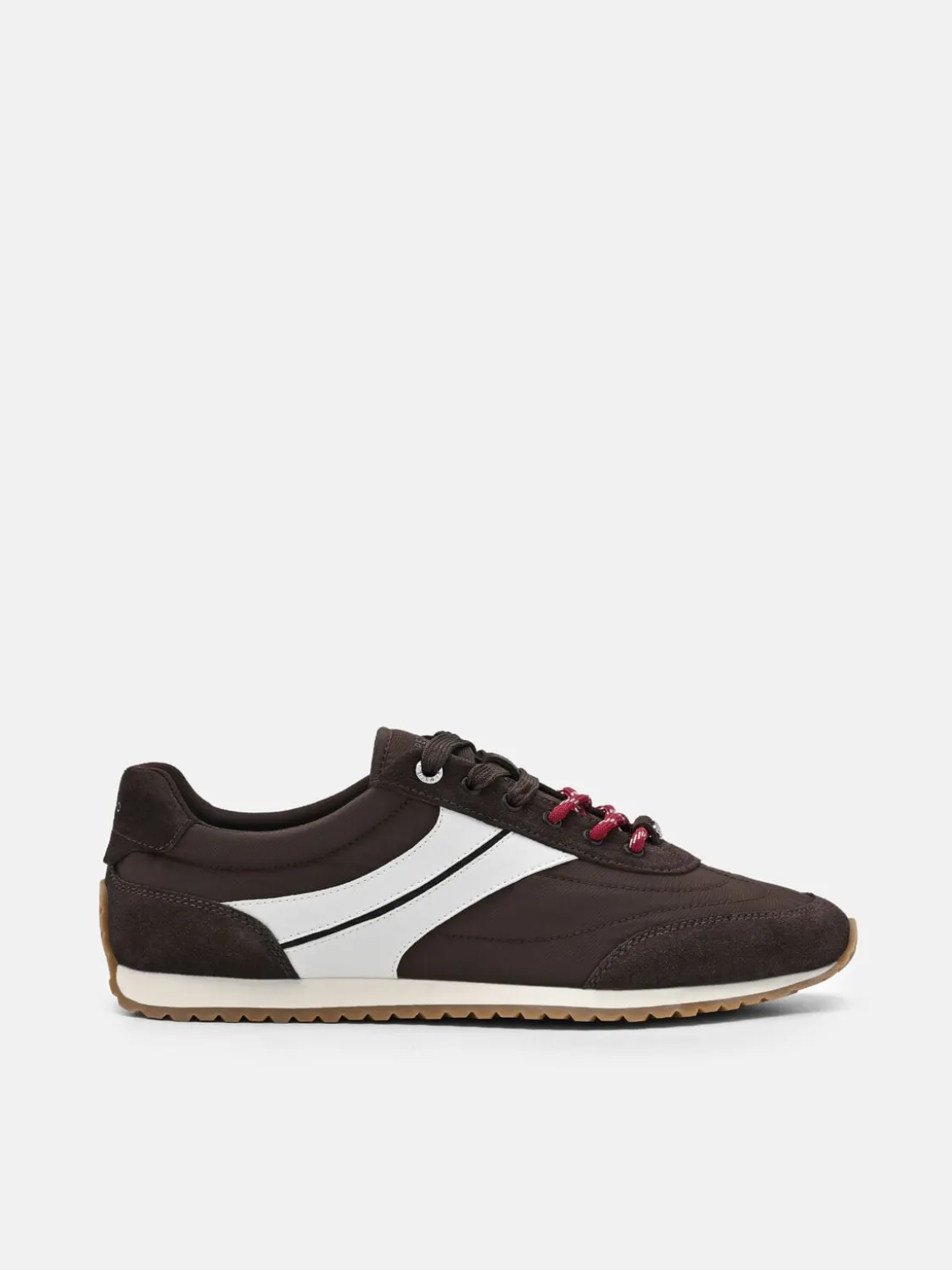 Romy Nylon Sneakers - Dark Brown