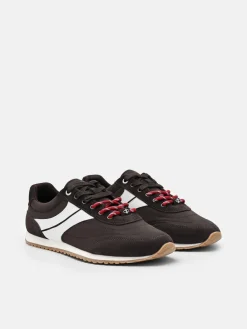 Romy Nylon Sneakers - Dark Brown