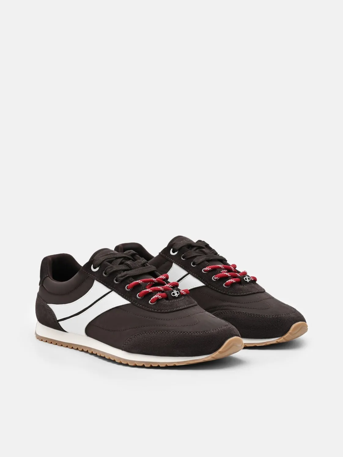 Romy Nylon Sneakers - Dark Brown