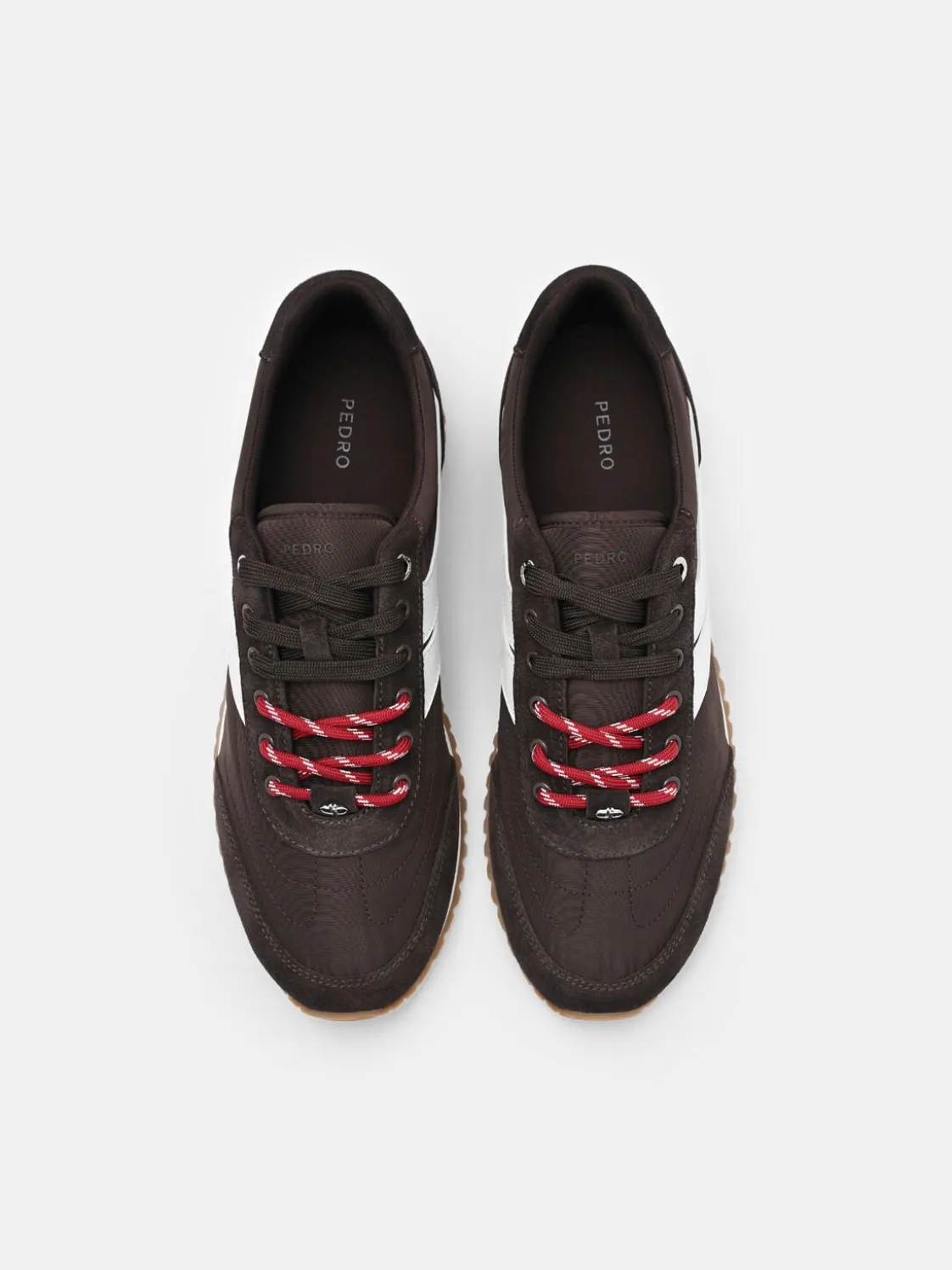 Romy Nylon Sneakers - Dark Brown