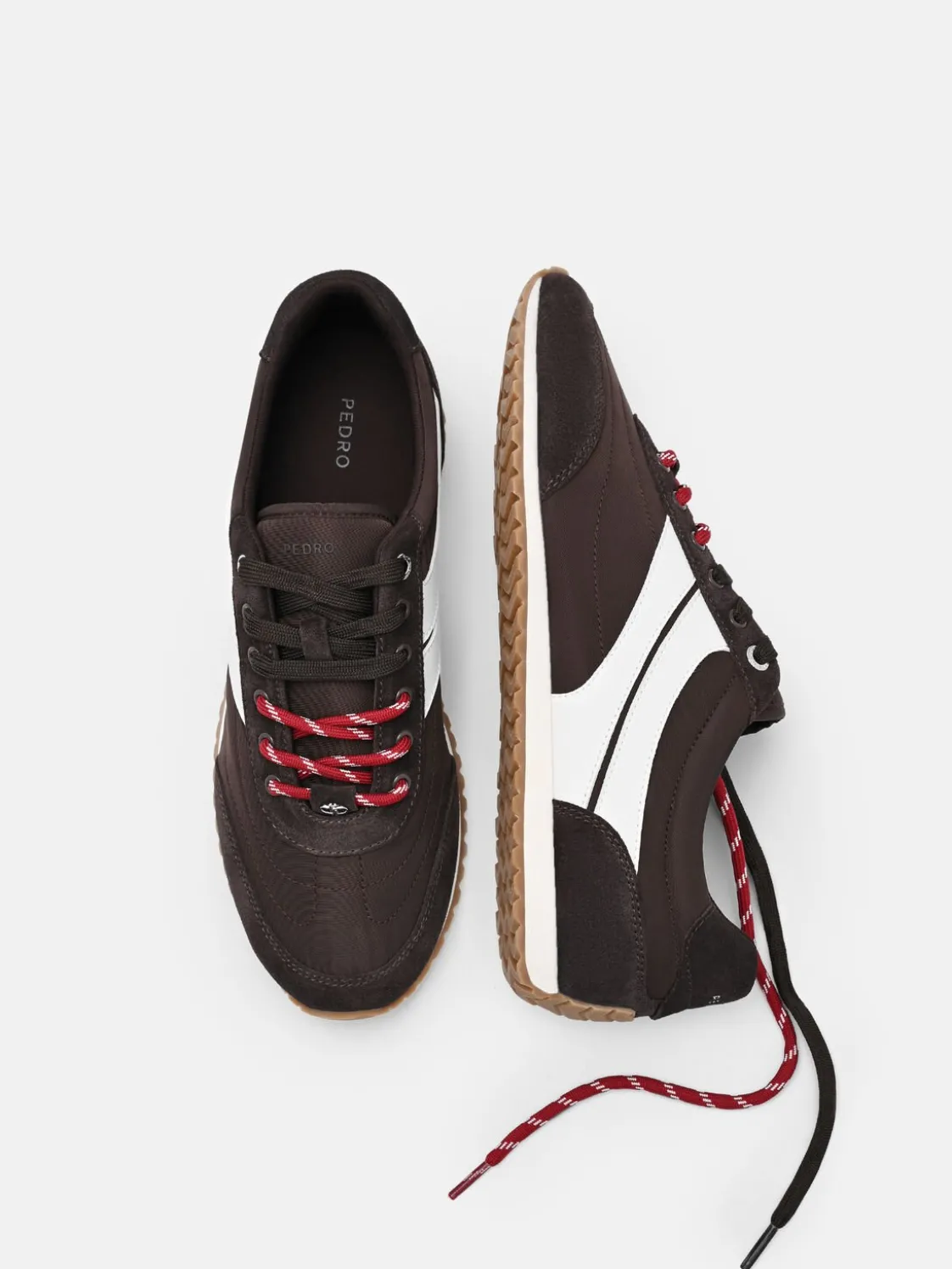 Romy Nylon Sneakers - Dark Brown