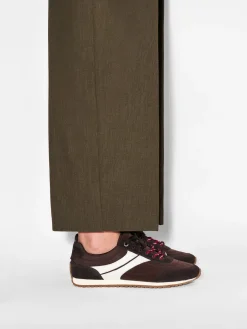Romy Nylon Sneakers - Dark Brown