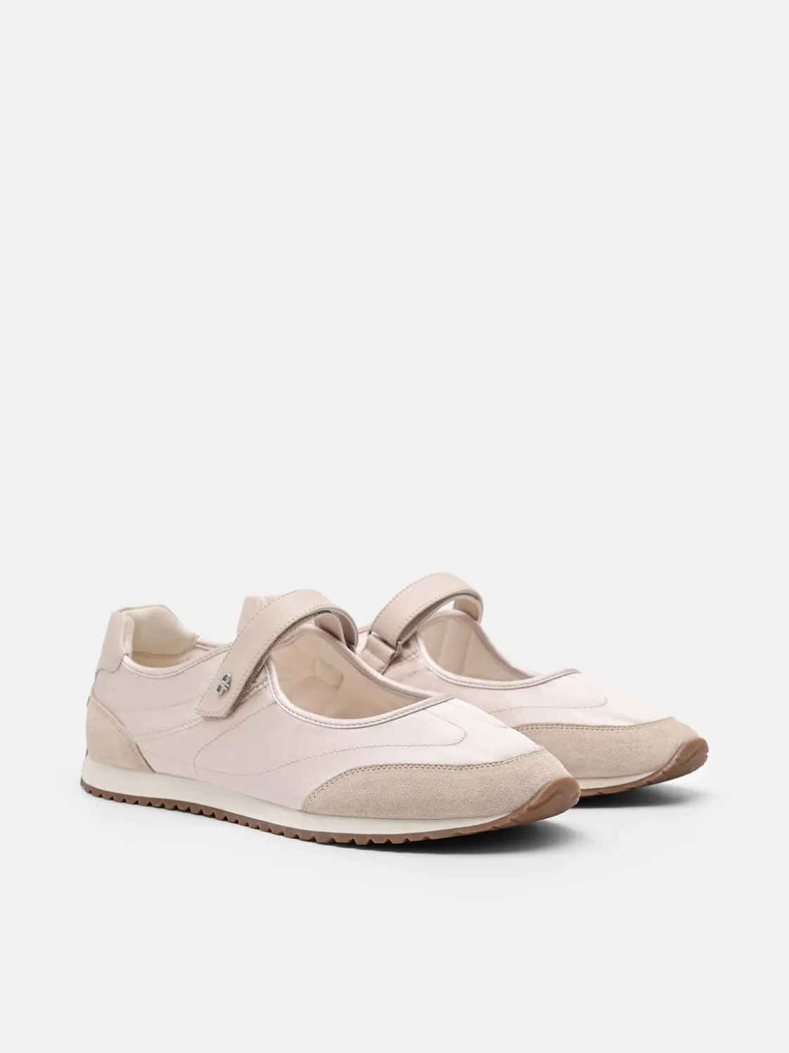Romy Satin Sneakers - Beige
