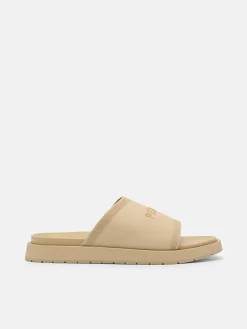 Rubber Slide Sandals - Sand
